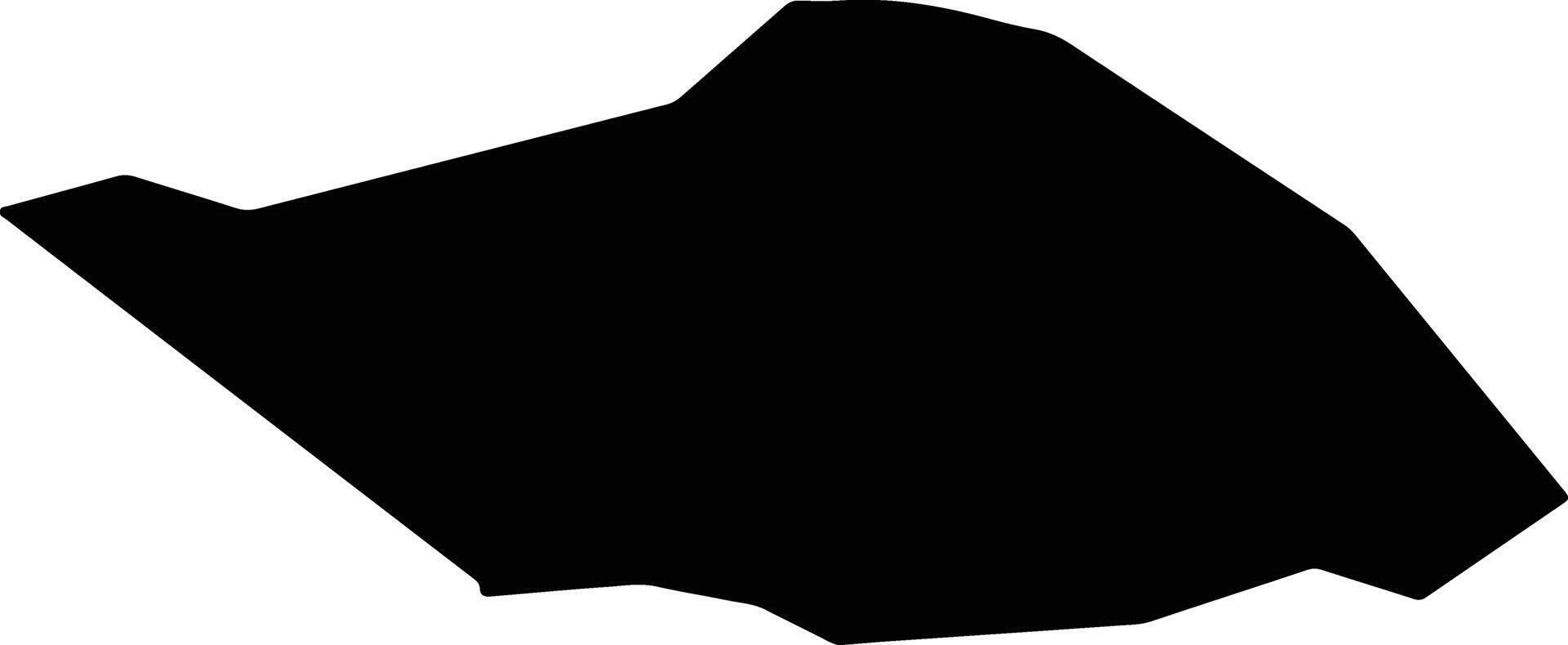 Fond Cacoa Saint Lucia silhouette map vector