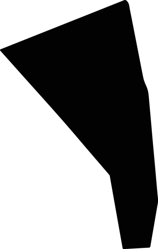 Fond Doux Saint Lucia silhouette map vector