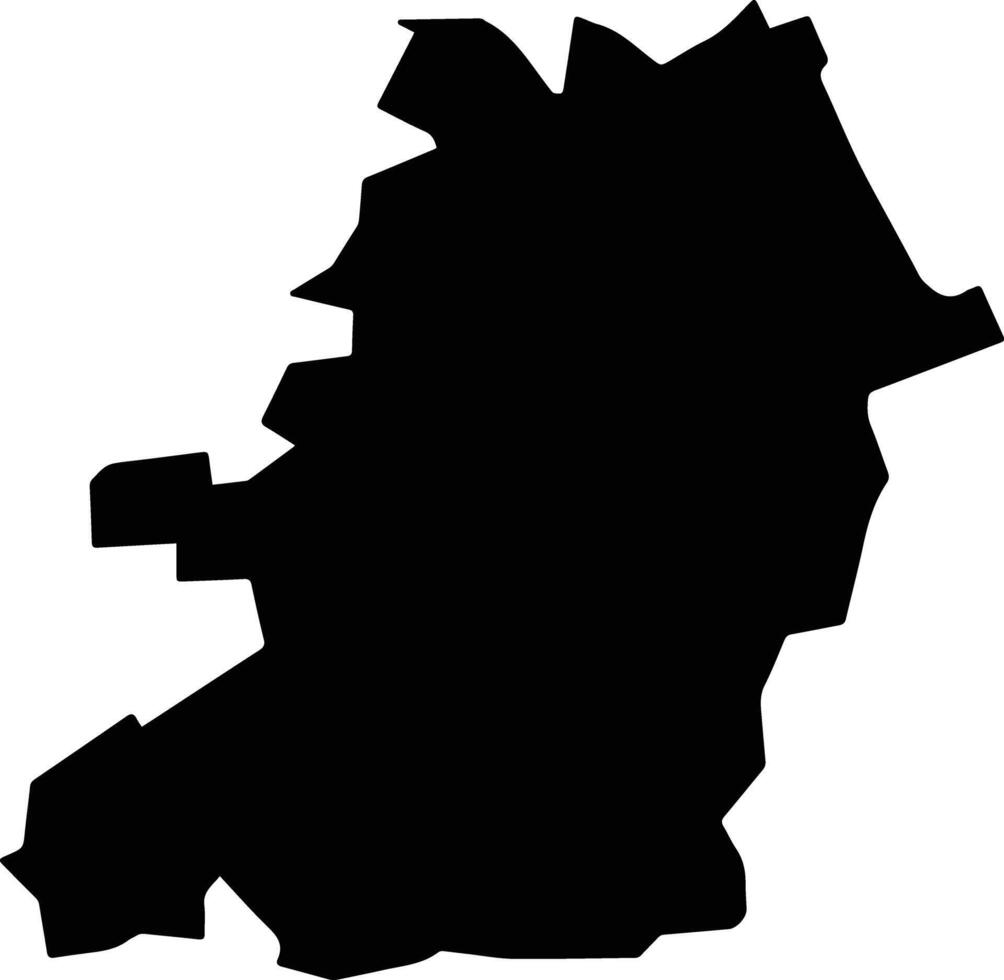 Fongshan Taiwan silhouette map vector