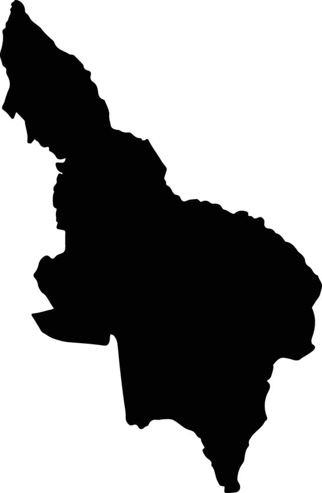 Fonseca Colombia silhouette map vector