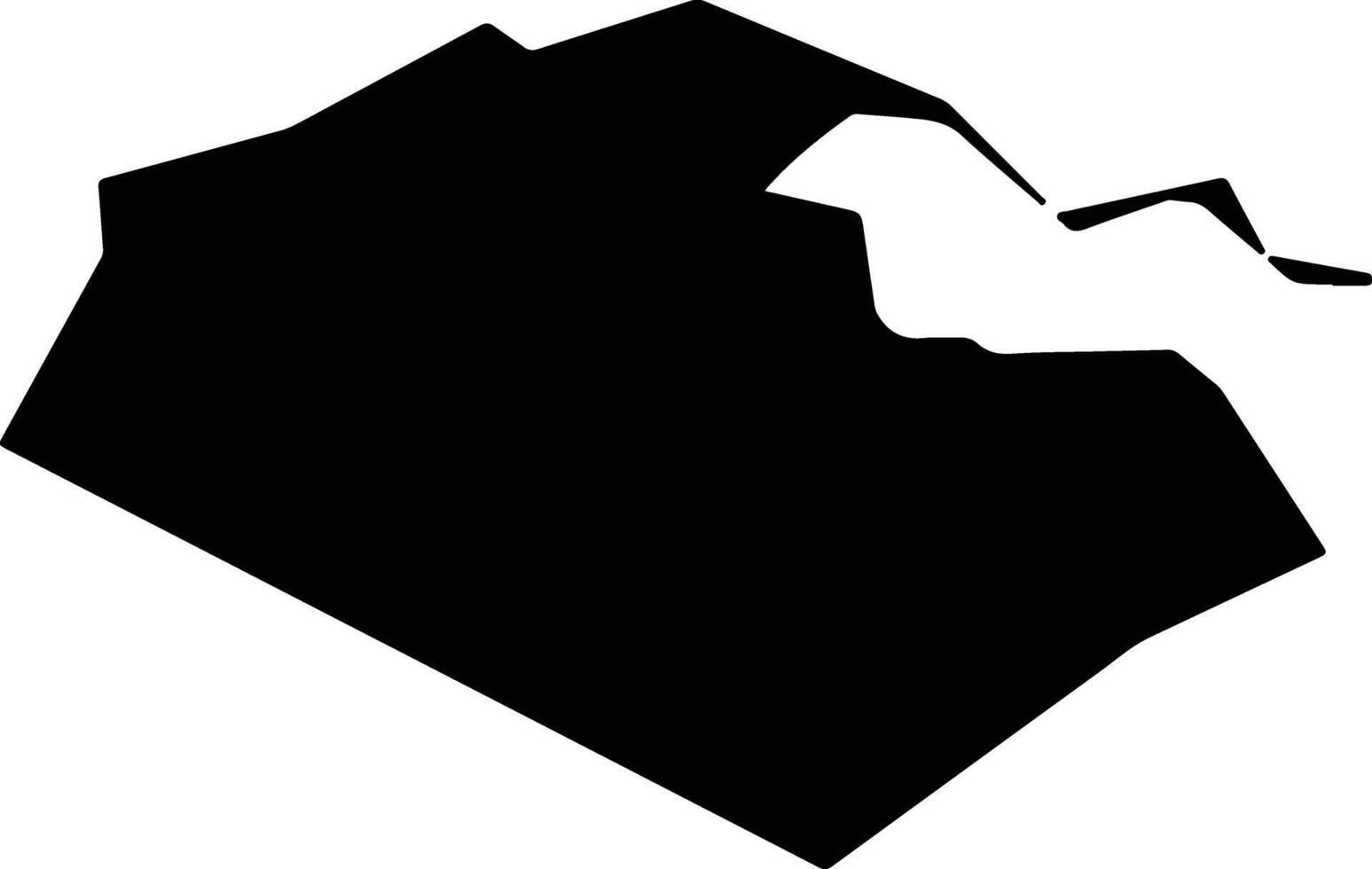 Fontvieille Monaco silhouette map vector