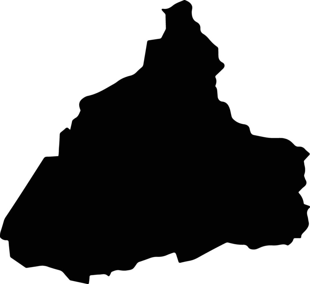 Formosa do Rio Preto Brazil silhouette map vector