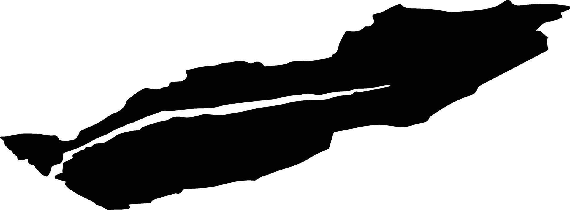 Forsand nor Norway silhouette map vector