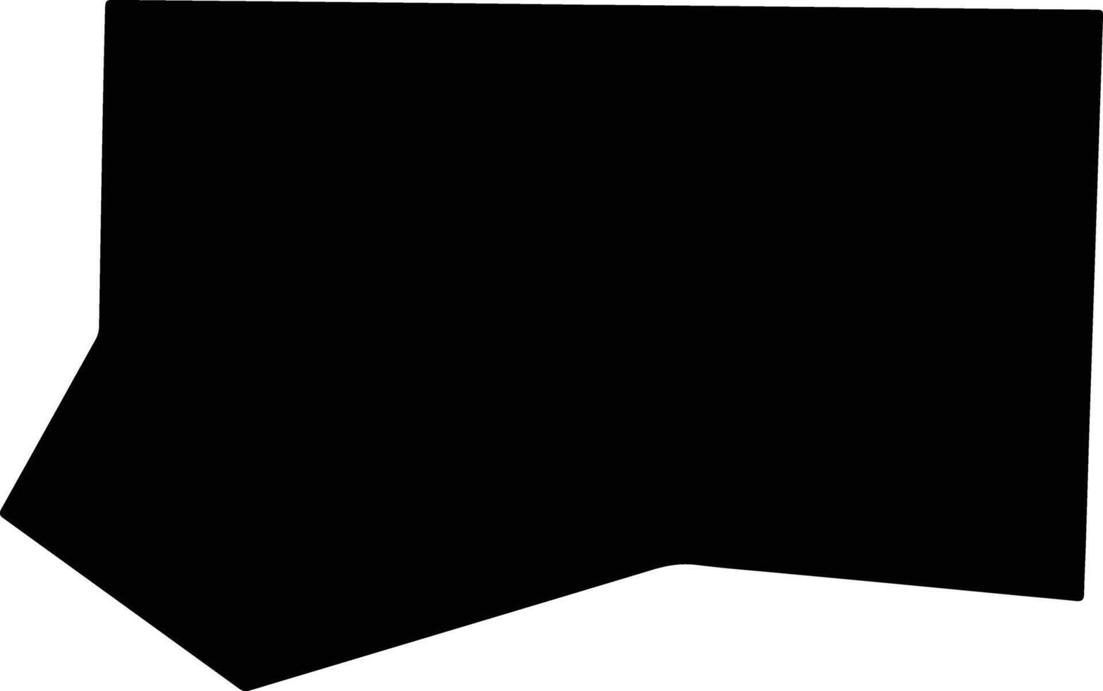 Forsyth United States silhouette map vector