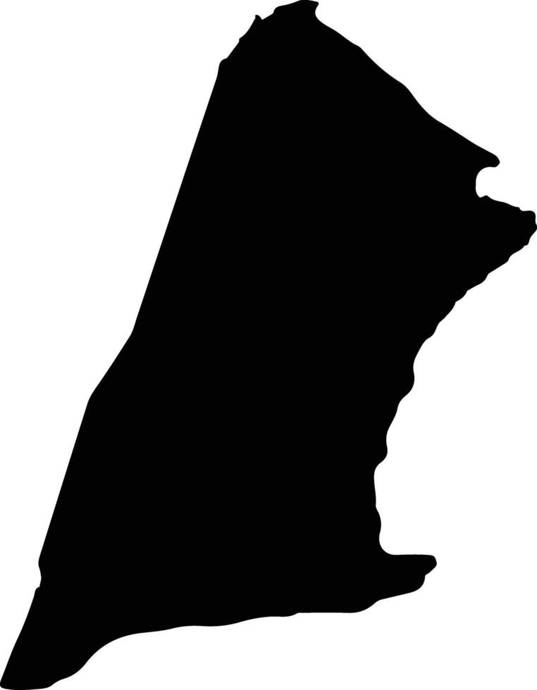 Forto Eritrea silhouette map vector