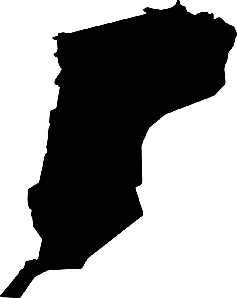 Foya Liberia silhouette map vector