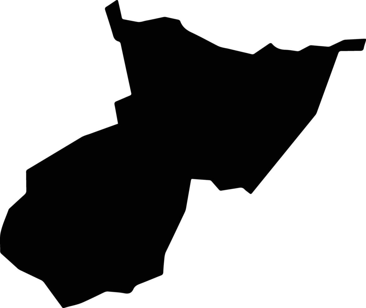 Fraile Muerto Uruguay silhouette map vector