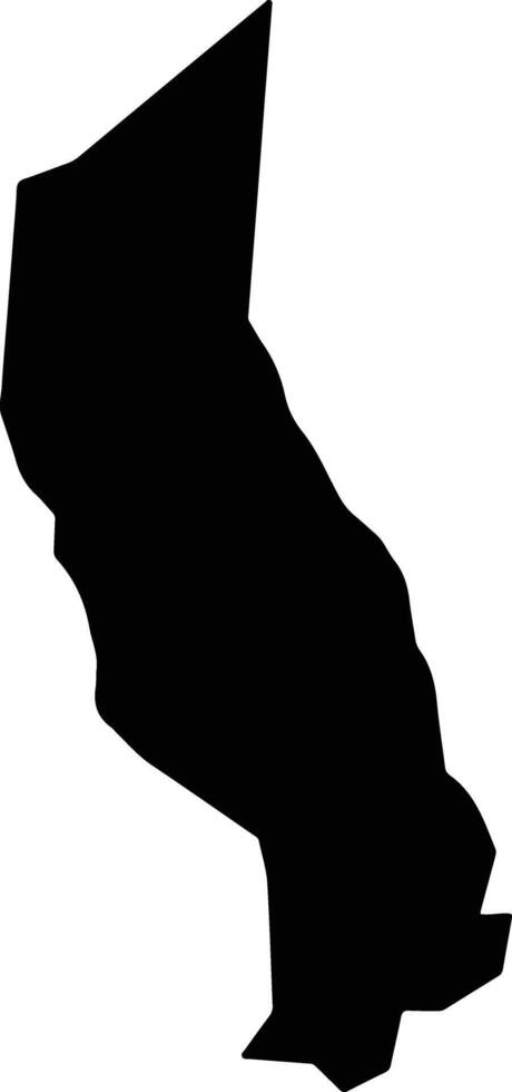 Franciou Saint Lucia silhouette map vector