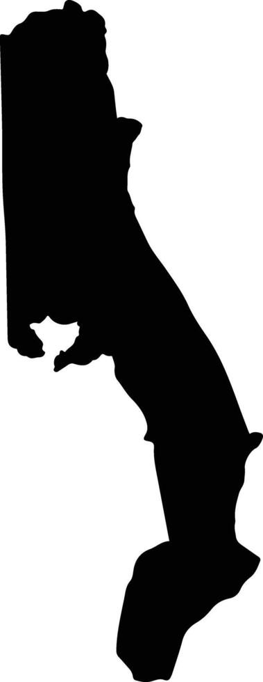 Francisco Caballero Alvarez Paraguay silhouette map vector