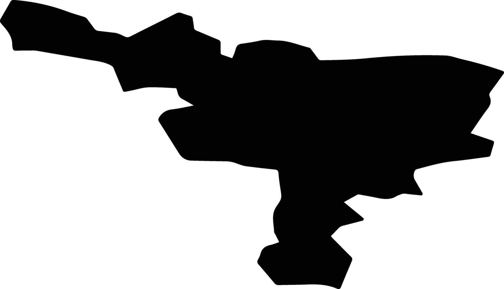 Frauenfeld Switzerland silhouette map vector