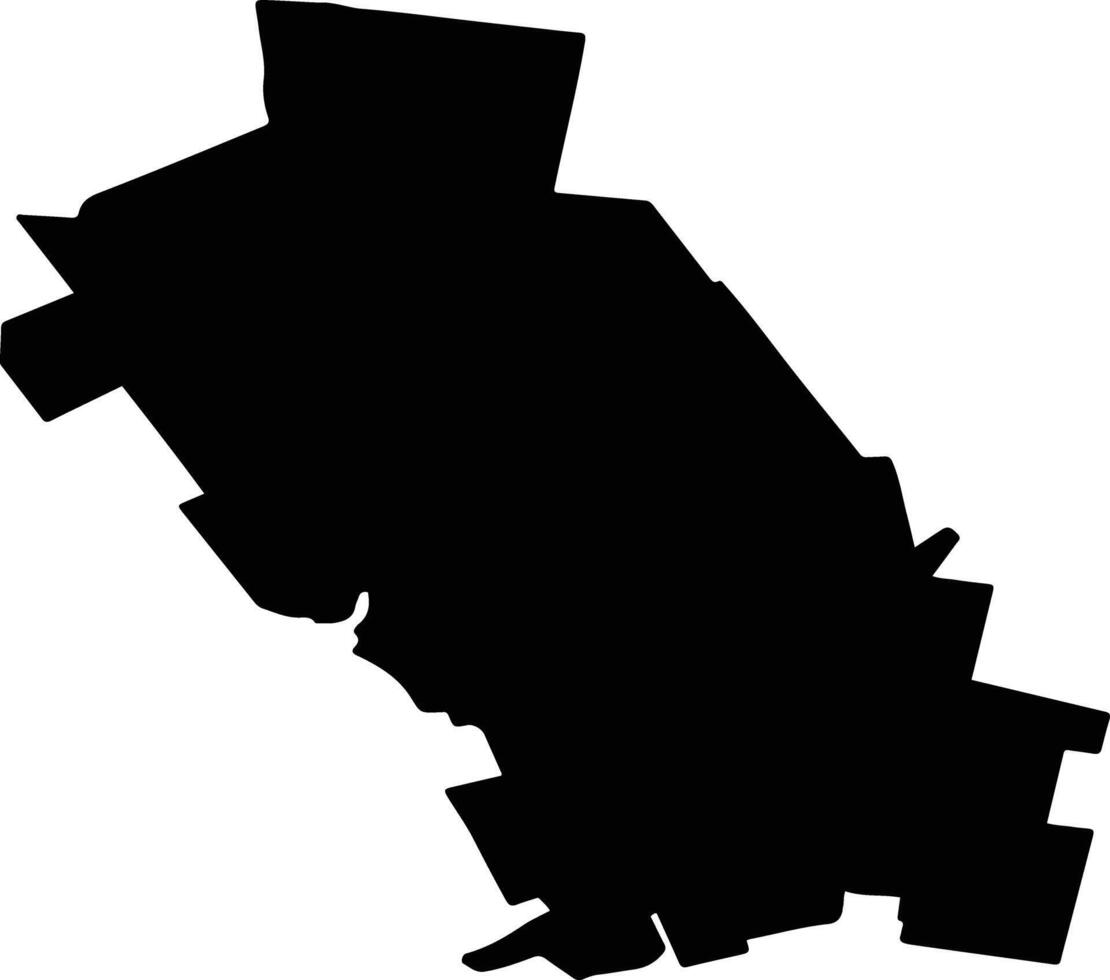 FRATESTI Romania silhouette map vector