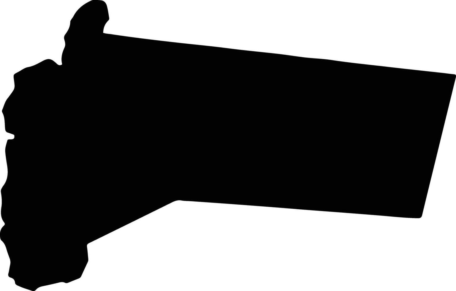 Freemans Hall Jamaica silhouette map vector