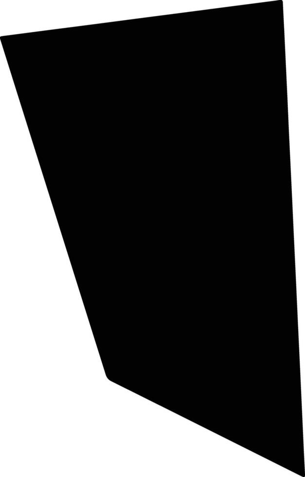 Freetown Belize silhouette map vector