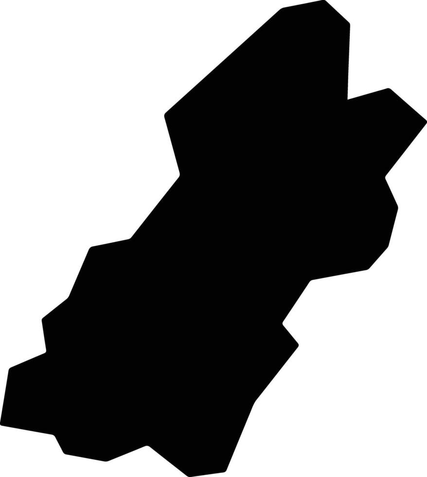 Fria Guinea silhouette map vector