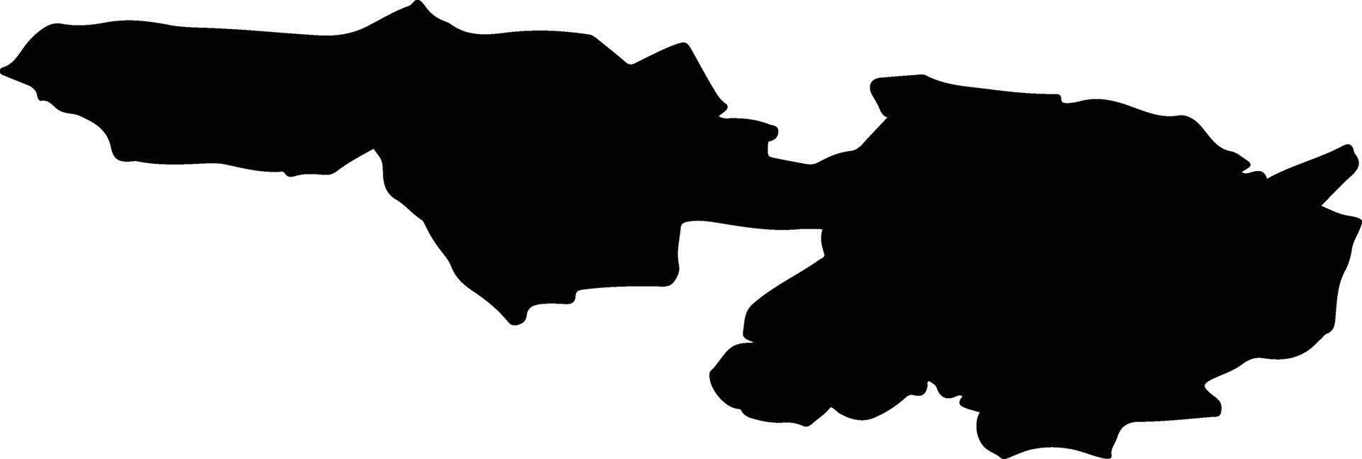 Froland nor Norway silhouette map vector