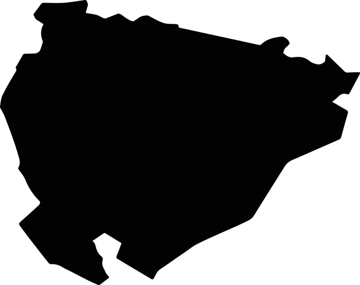 FRUMUSENI Romania silhouette map vector