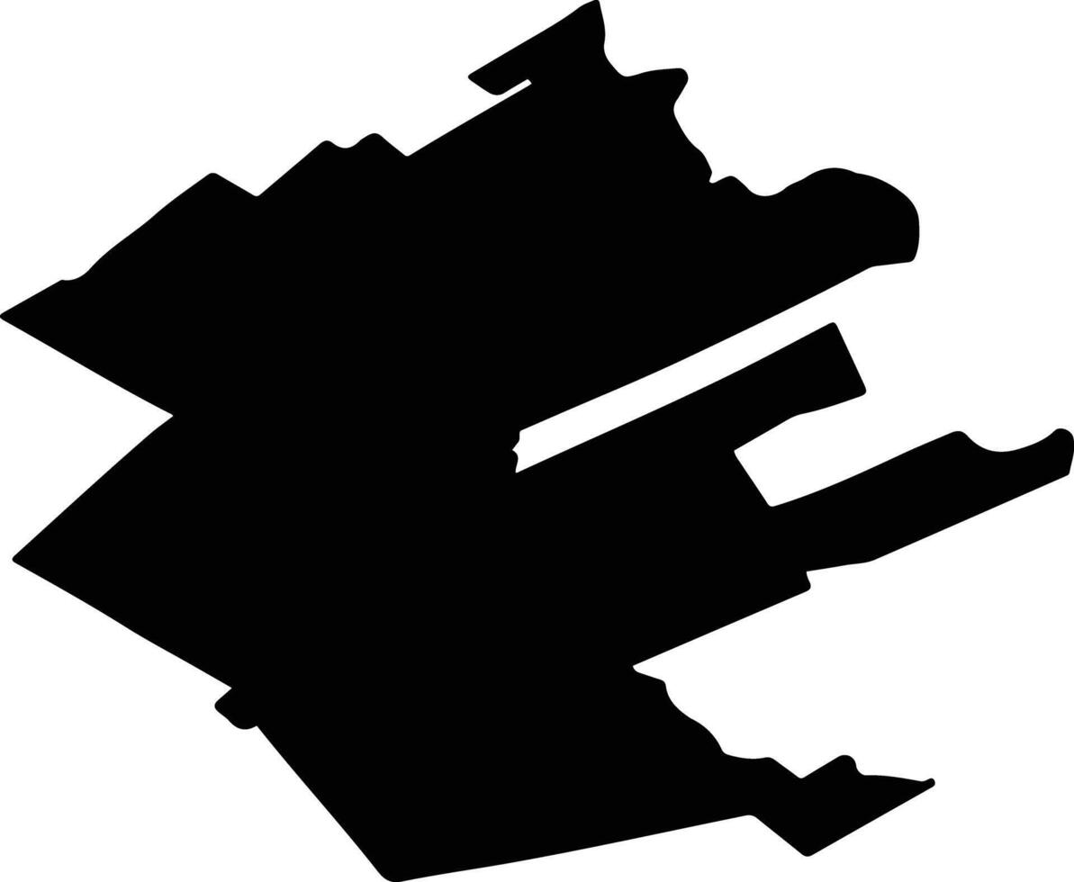 FRUMUSANI Romania silhouette map vector