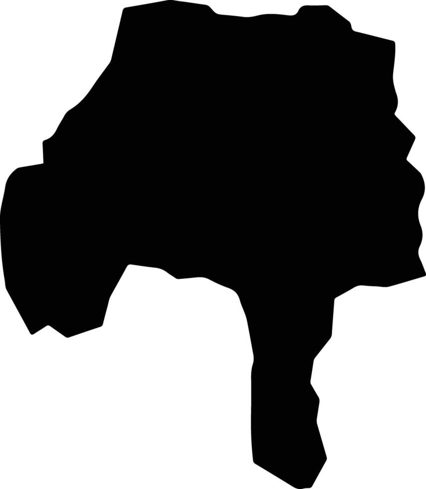 Frutal Brazil silhouette map vector