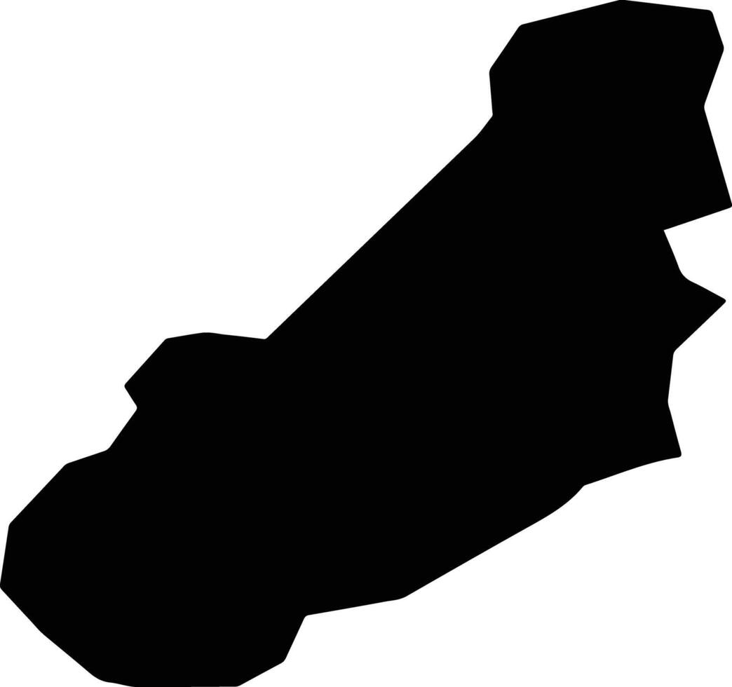 Fuamah Liberia silhouette map vector