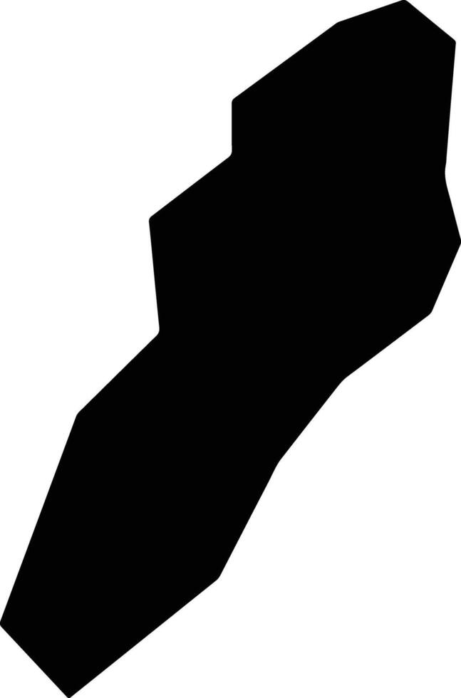 Fterikoudi Cyprus silhouette map vector
