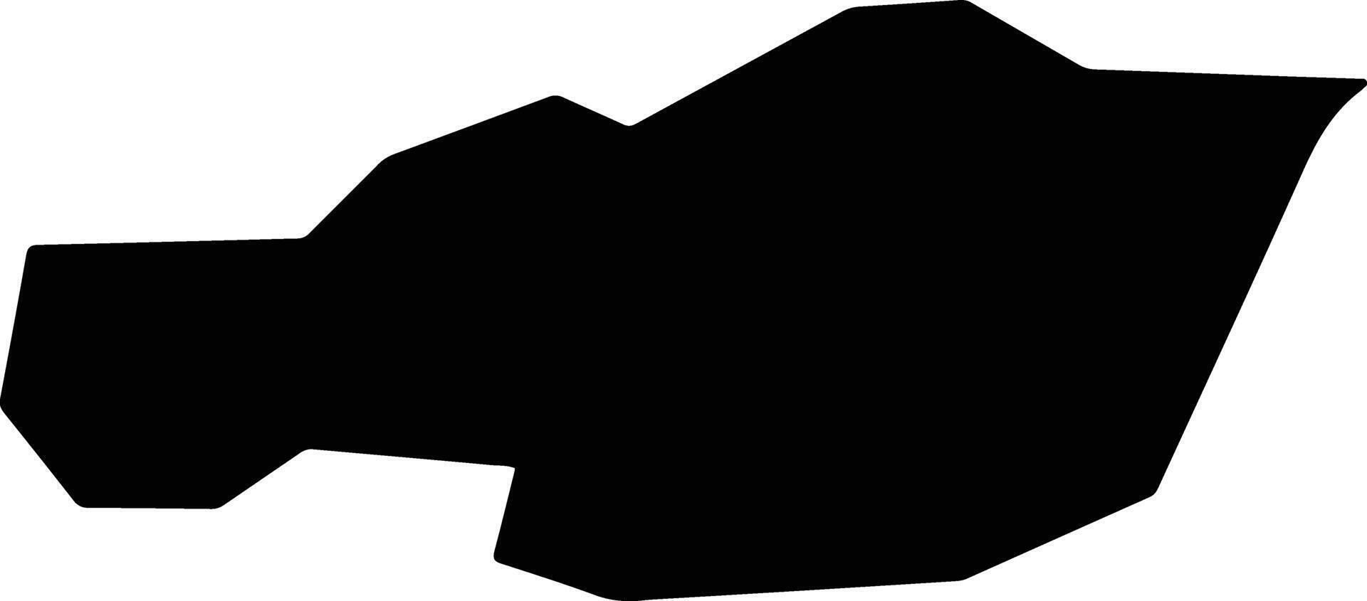 Fujinshi China silhouette map vector