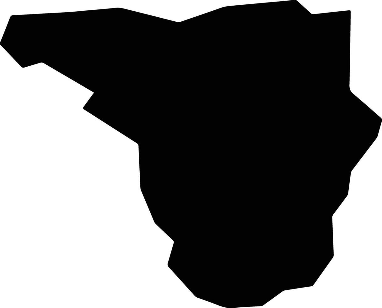 Fujisato Japan silhouette map vector