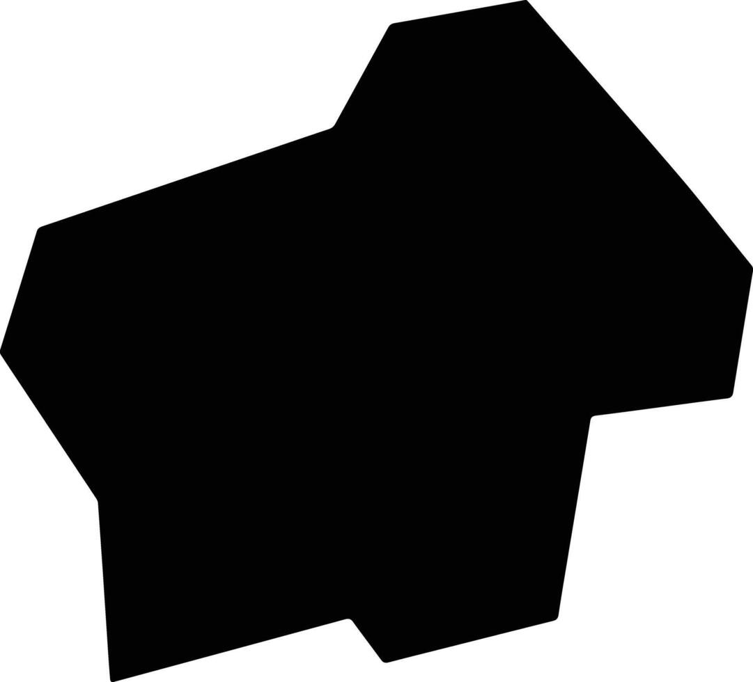 Fukuchi Japan silhouette map vector