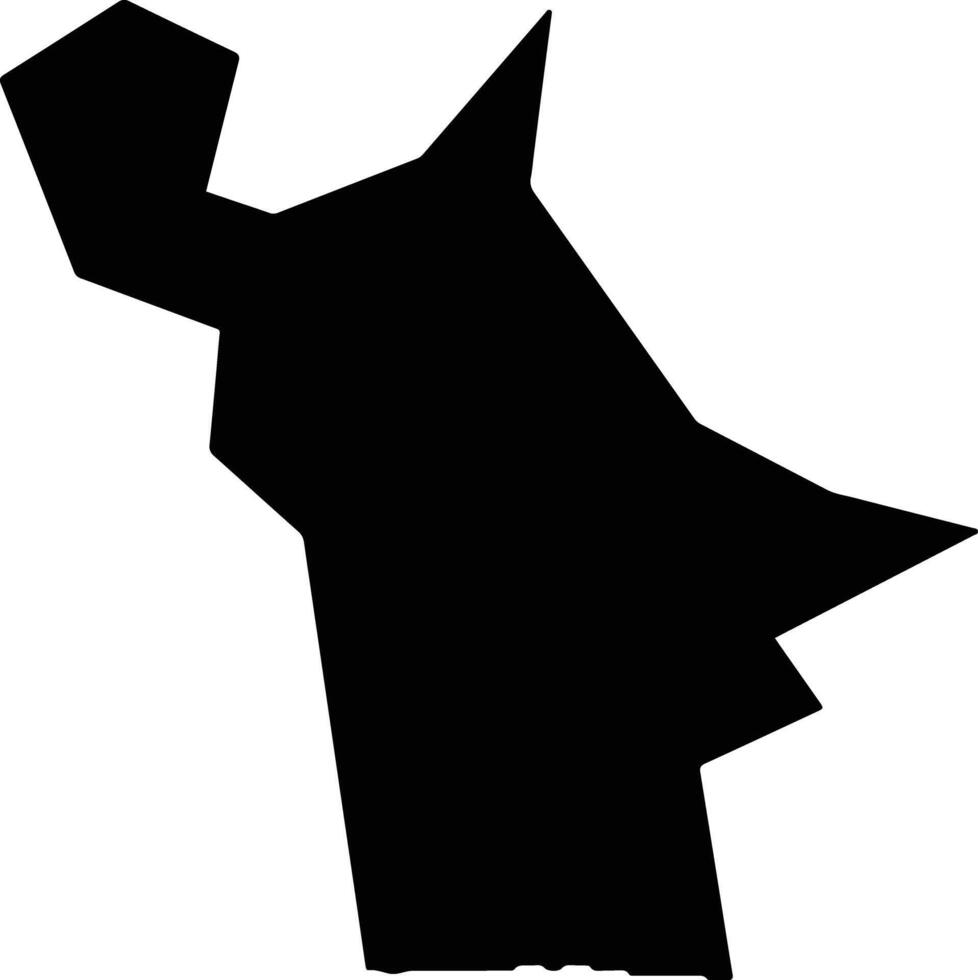 Fukuroi Japan silhouette map vector