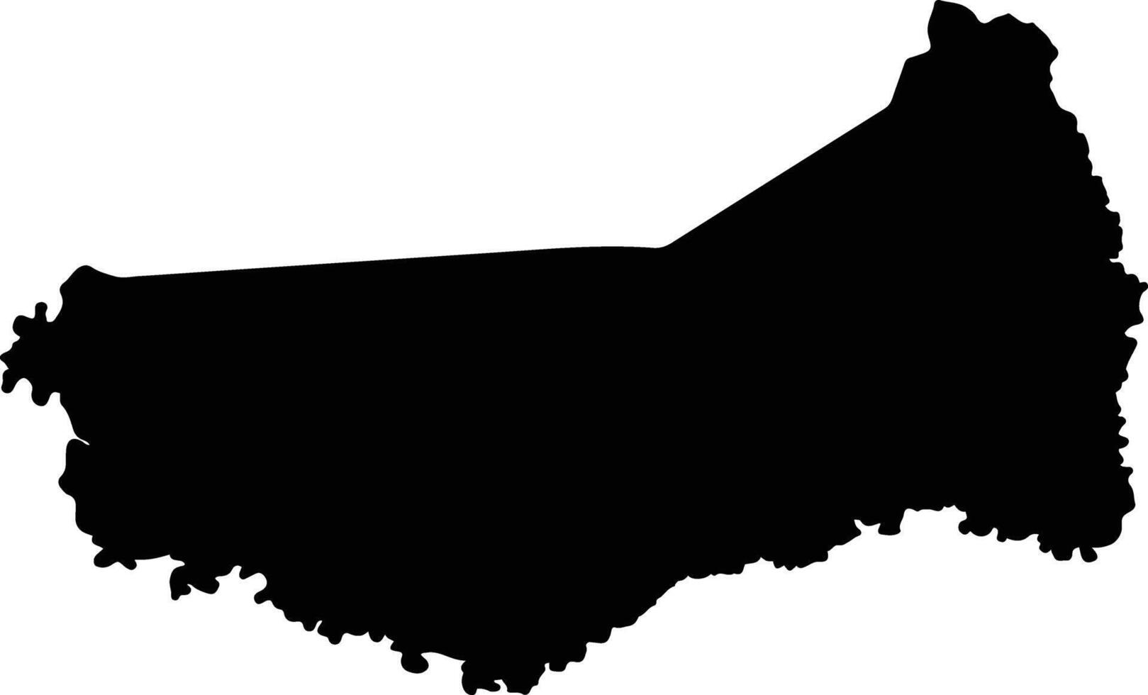 Fulgencio Yegros Paraguay silhouette map vector