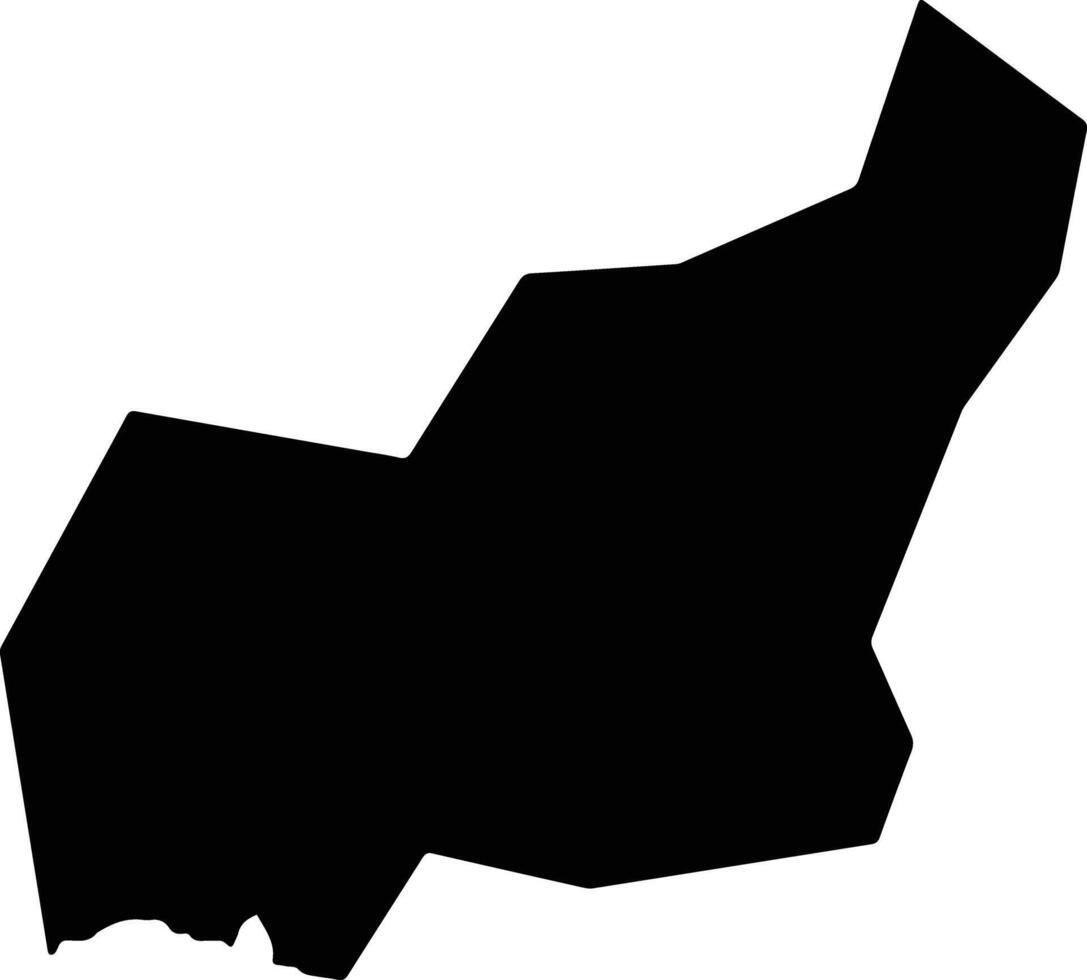 Funabashi Japan silhouette map vector