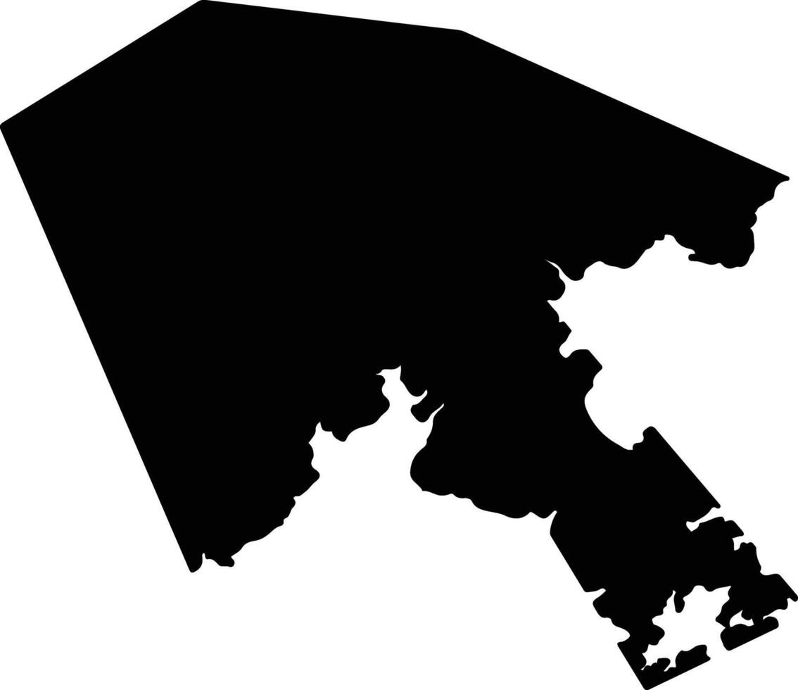 Fuqingshi China silhouette map vector