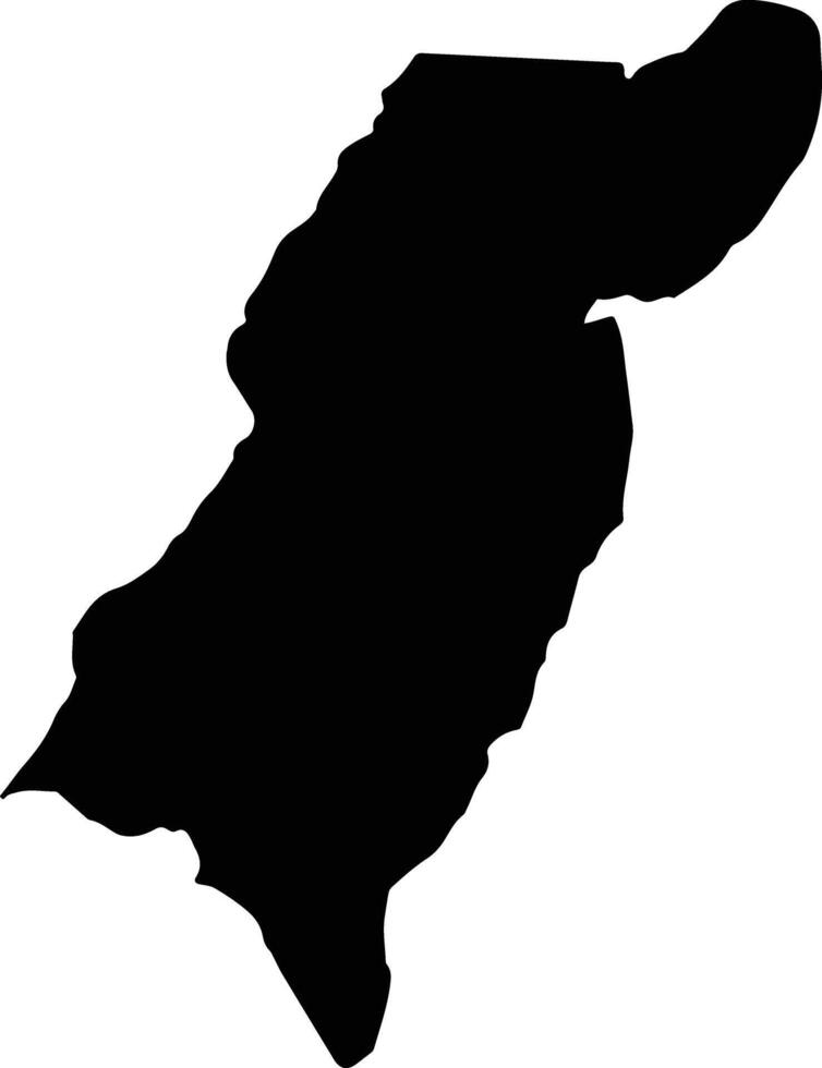 Fuquene Colombia silhouette map vector