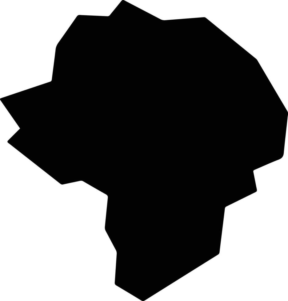 Furudono Japan silhouette map vector