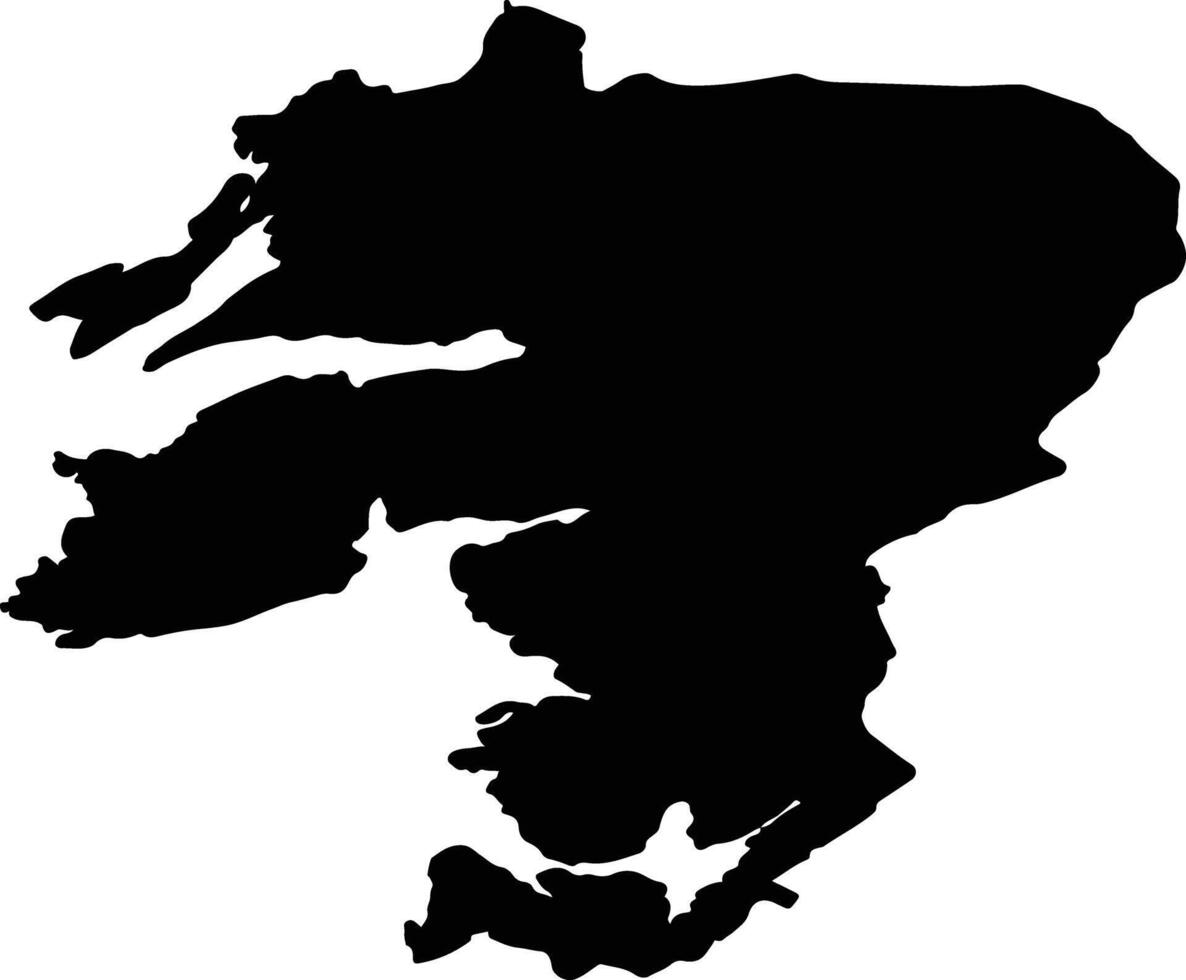 Fusa nor Norway silhouette map vector