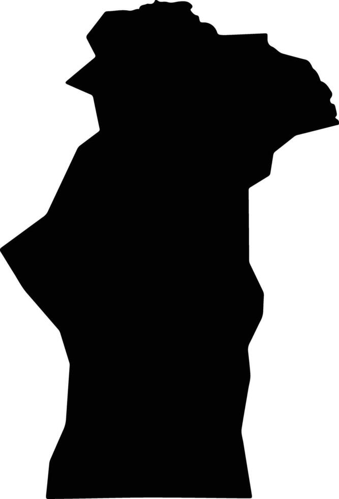 Fuyunxian China silhouette map vector