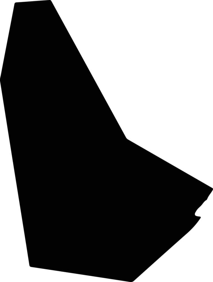 Fuzhoushi China silhouette map vector