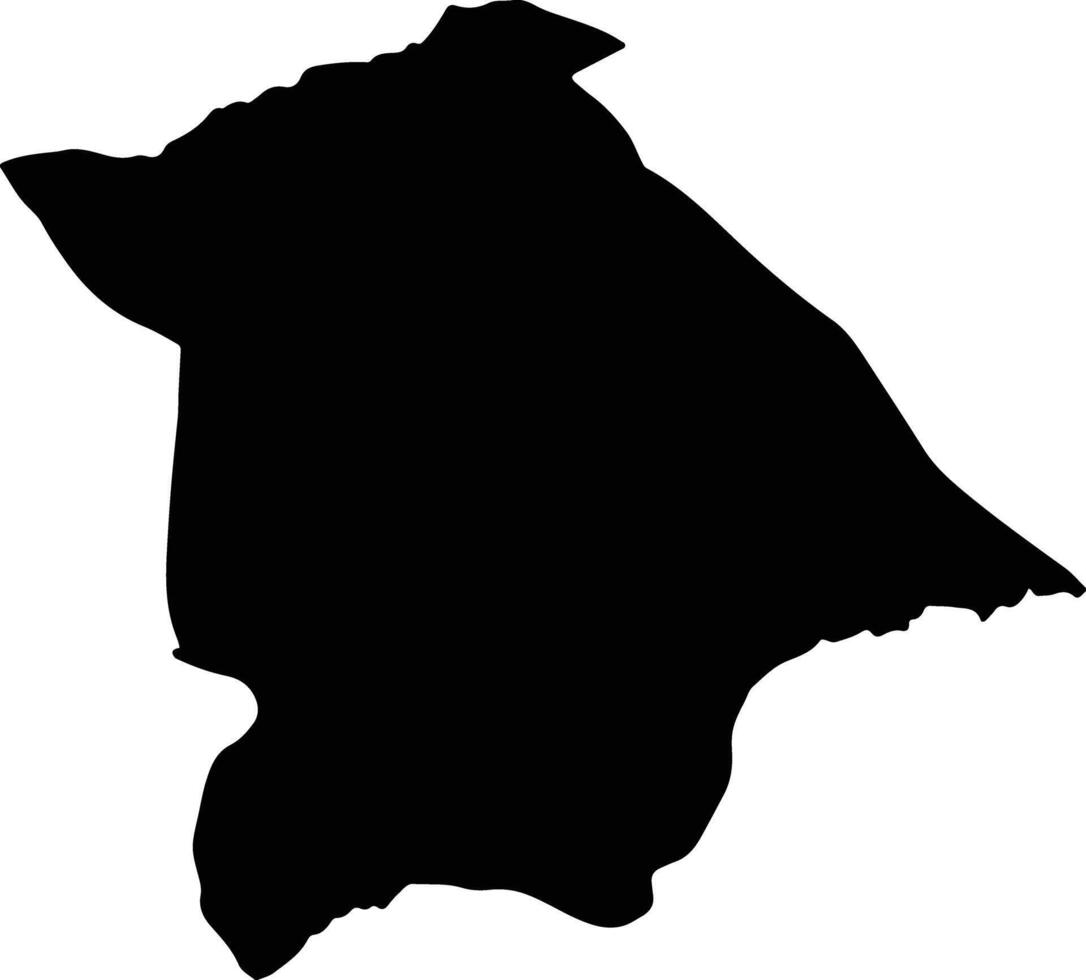 Gachsaran Iran silhouette map vector