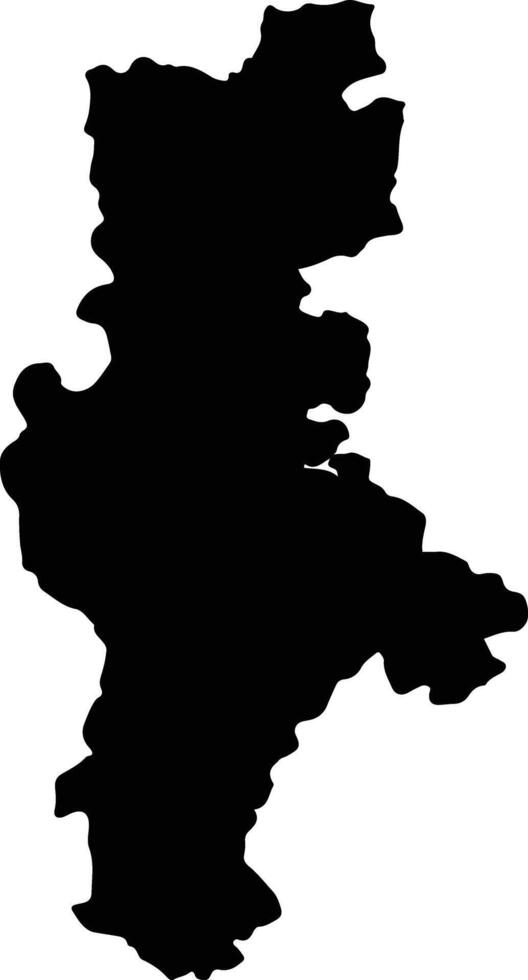 Gadchiroli India silhouette map vector