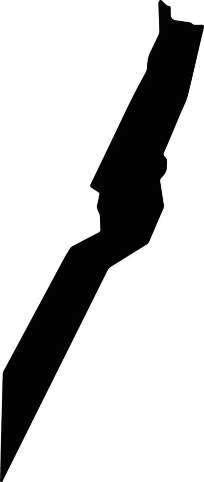 Gagaemauga II Samoa silhouette map vector