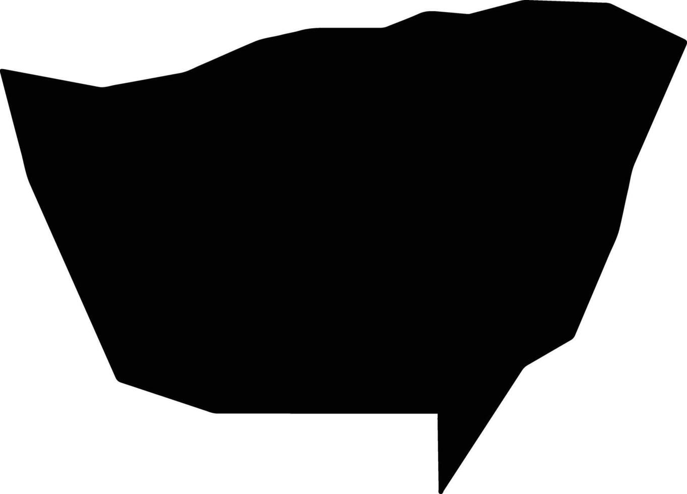 Gagaifomauga I Samoa silhouette map vector