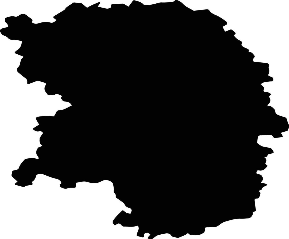 Gagarinsky District Russia silhouette map vector