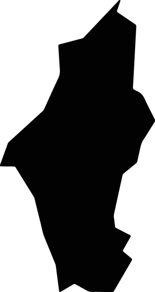 Gahombo Burundi silhouette map vector
