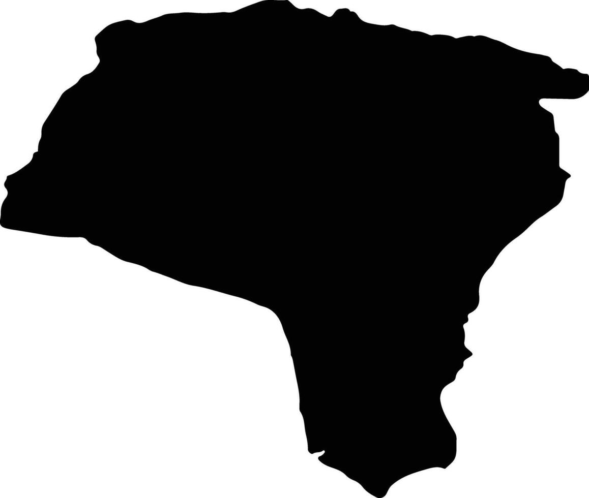 Gagra Georgia silhouette map vector