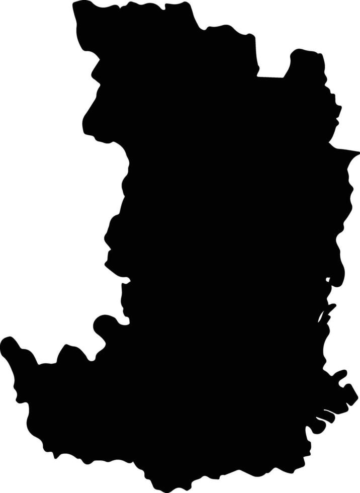 Gajapati India silhouette map vector
