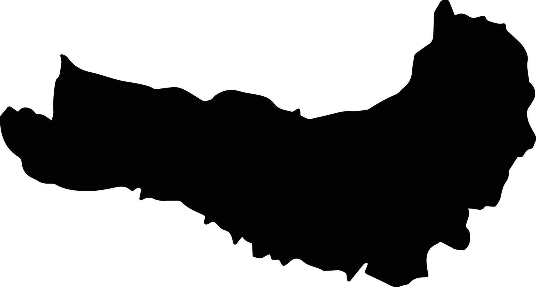 Galanefhi Eritrea silhouette map vector