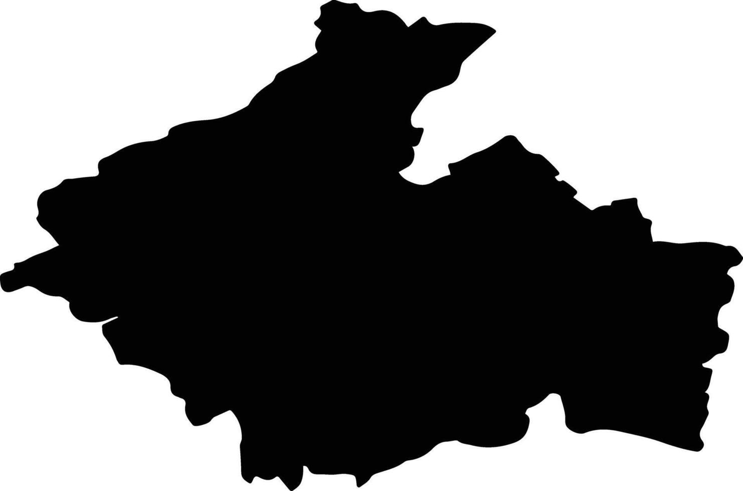 GALGAU Romania silhouette map vector