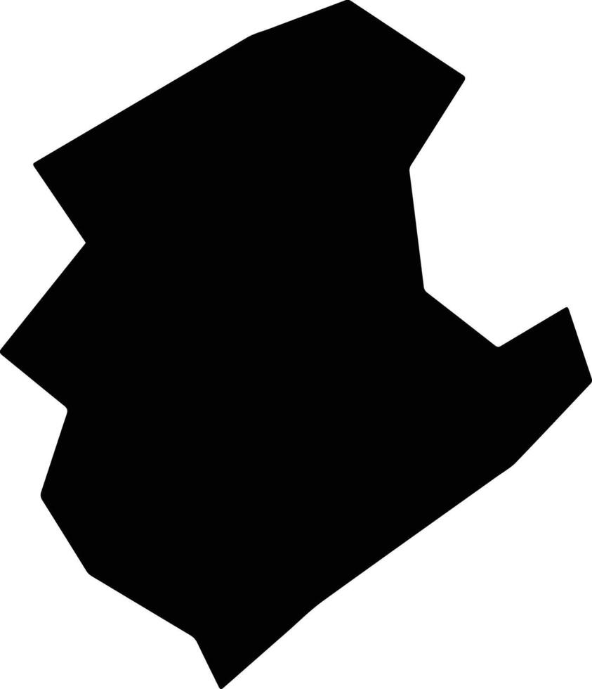 Galinoporni Cyprus silhouette map vector