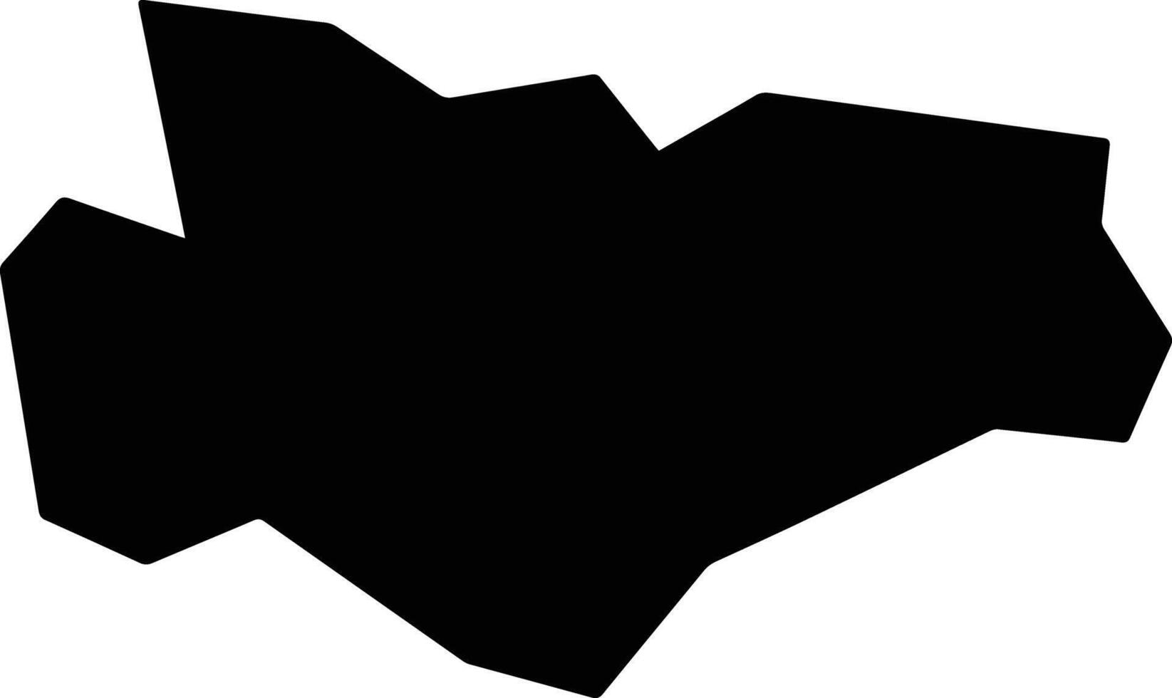 Gandexian China silhouette map vector