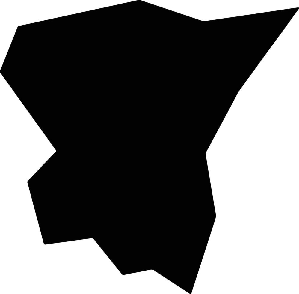 Gandu Brazil silhouette map vector