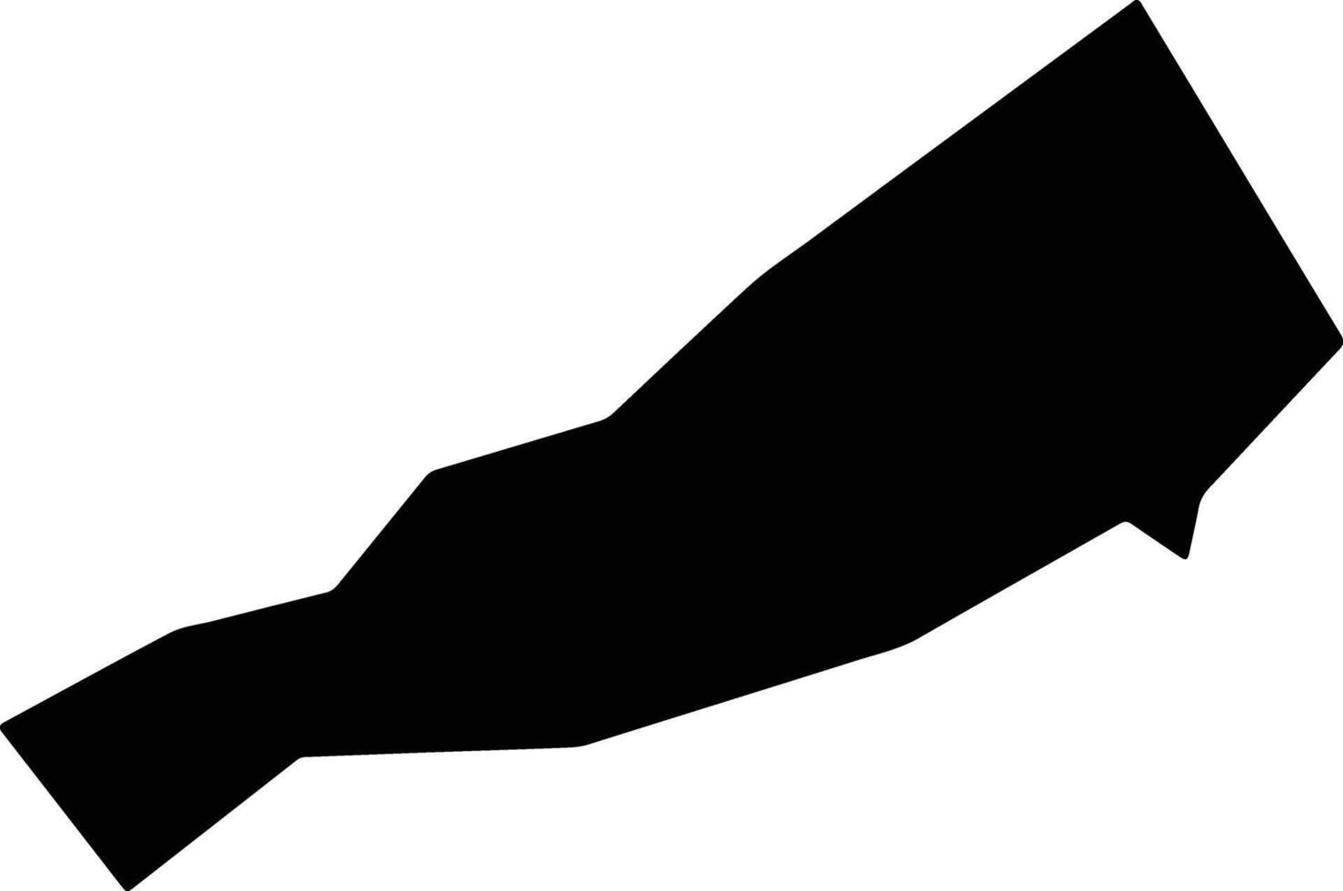 Gannanxian China silhouette map vector